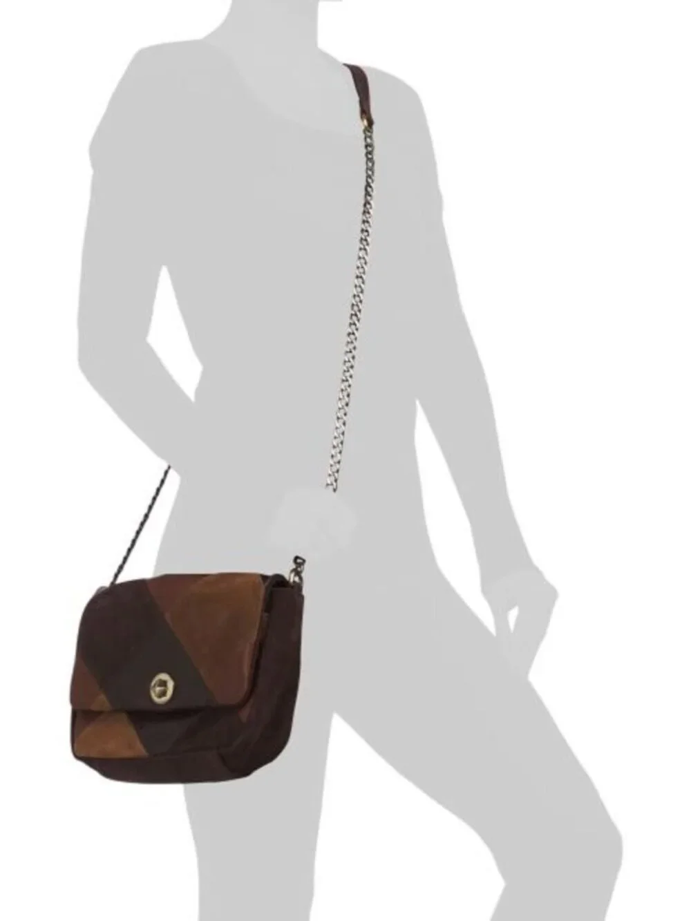 MADE IN INDIA Leather Patchwork Crossbody